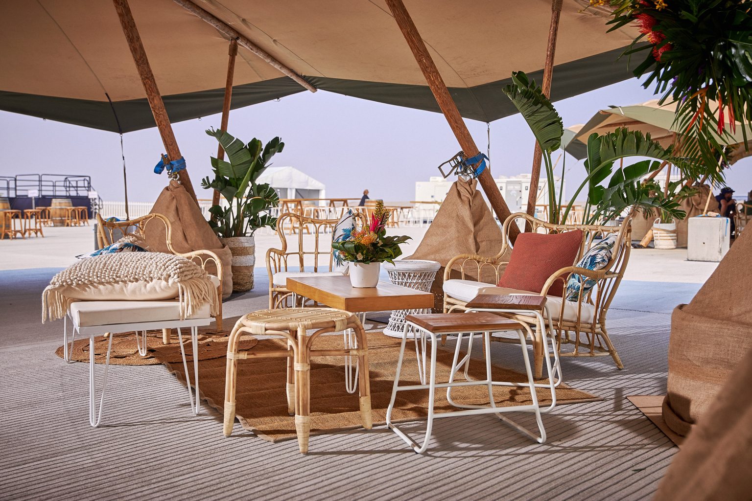 Sit down area at the Brisbane Airport