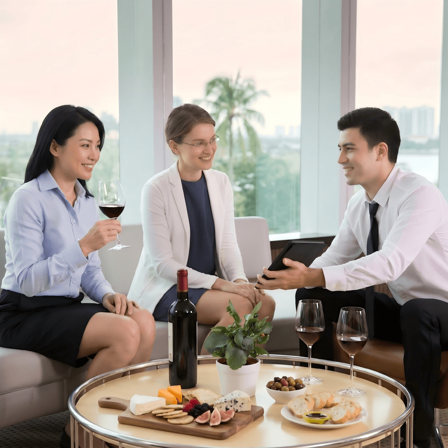 香港企業為品牌合作夥伴與核心代理商安排商務茶敘接待，透過細緻款待讓合作夥伴感受到被重視 Corporate partner reception in Hong Kong enhancing relationship with key distributors and brand guests luna