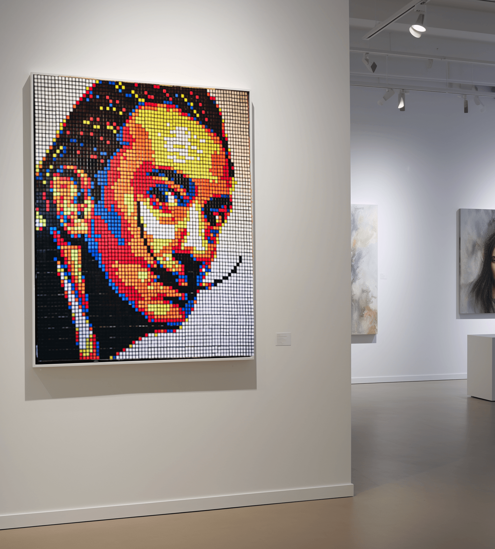 Salvador Dali art gallery, modern rubik's cube mosaic