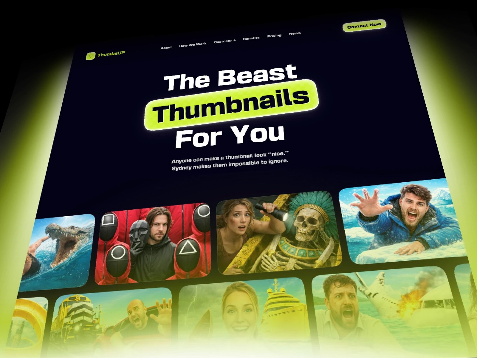ThumbsUP — 高级暗黑动效创意机构官网设计灵感