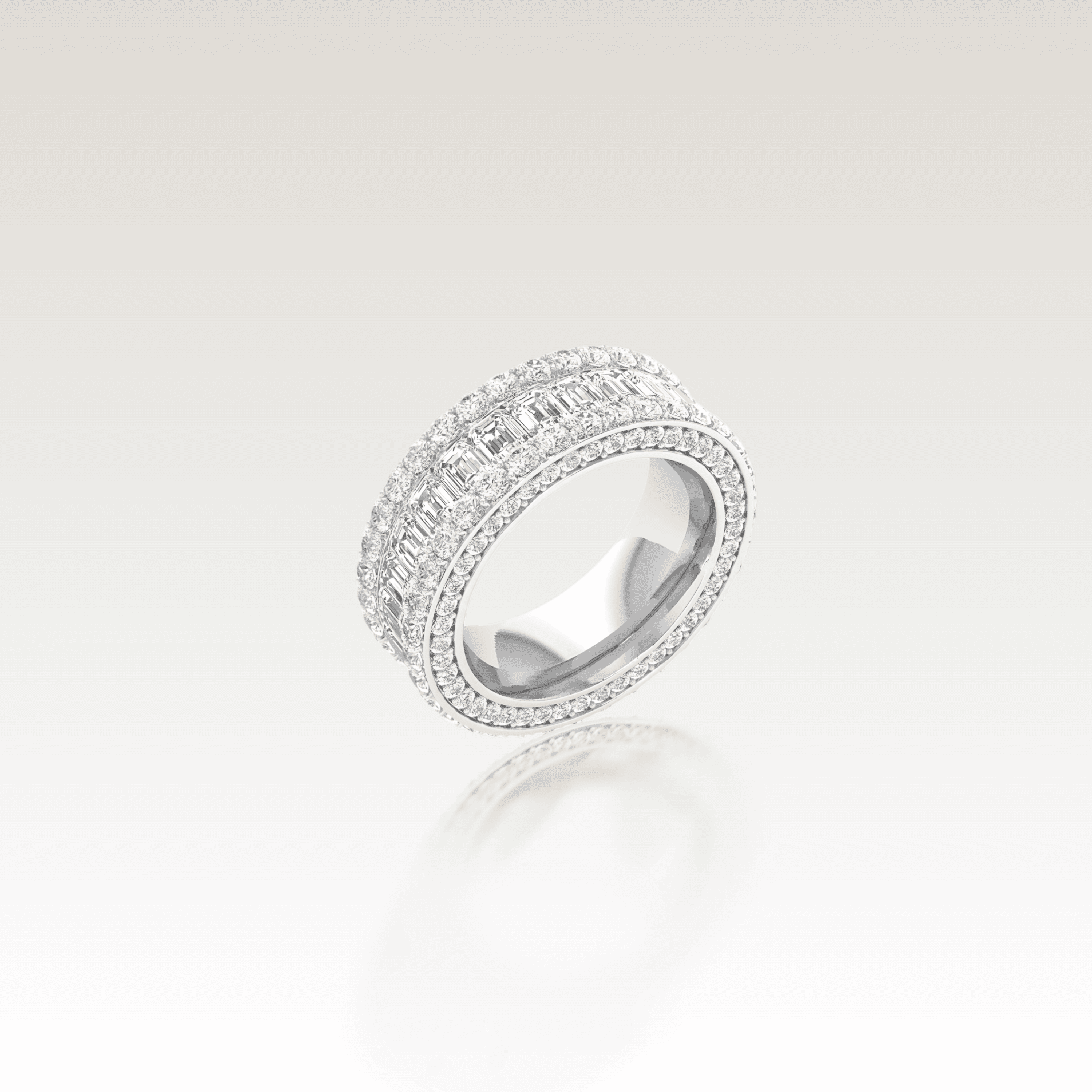 SAINT' Tennis Baguette Ring image 4