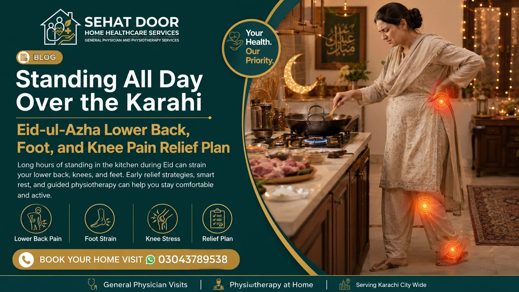 Eid-ul-Azha Lower Back, Foot and Knee Pain Relief Plan