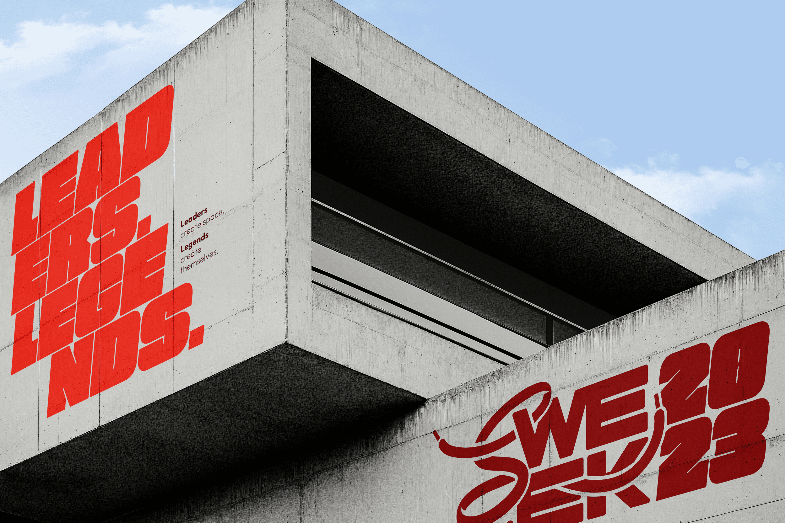 Sneaker Week branded signage and installations