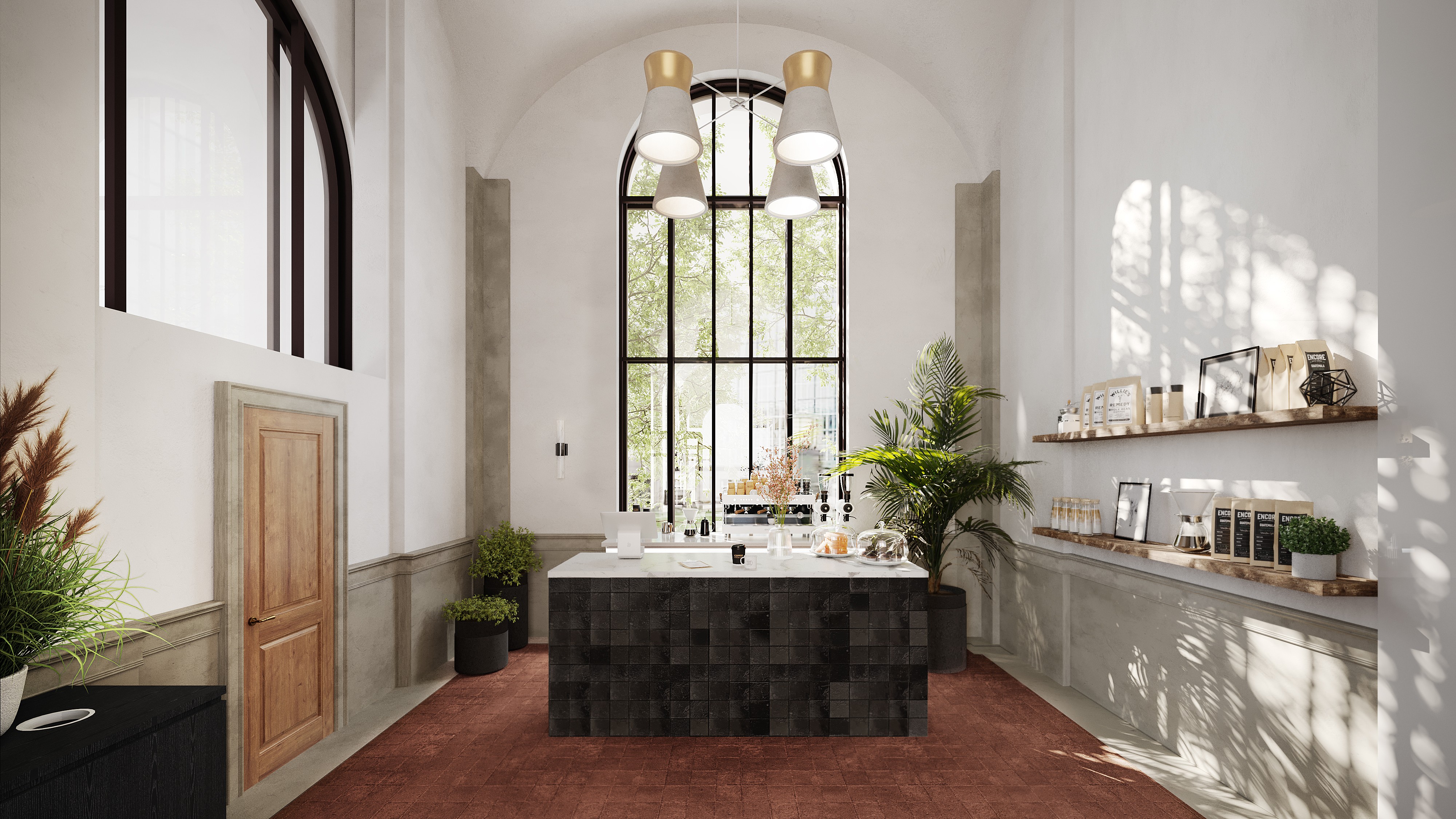 Atlantic Workclub kitchen interior detail