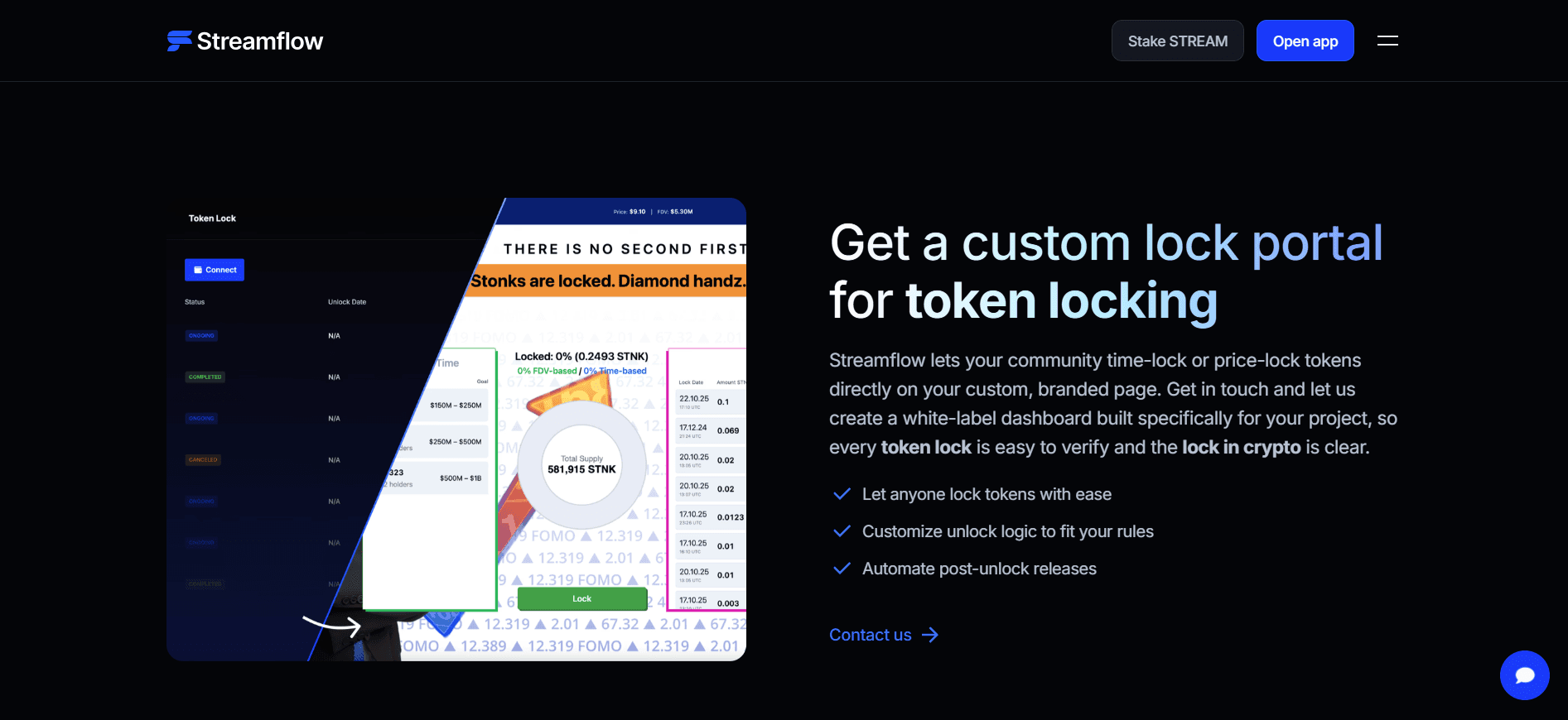 Streamflow Custom Token Locks
