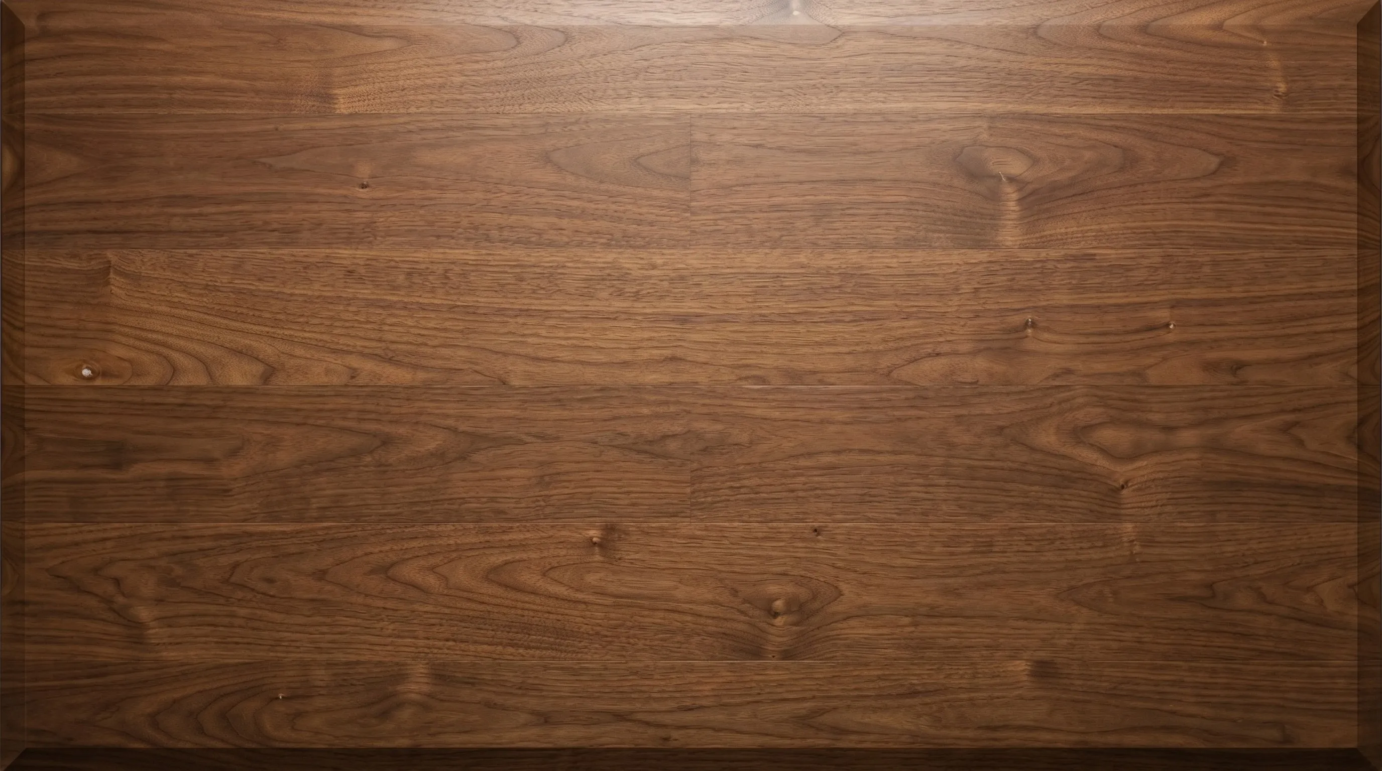 Top-down view of a rich dark brown wood grain tabletop texture.