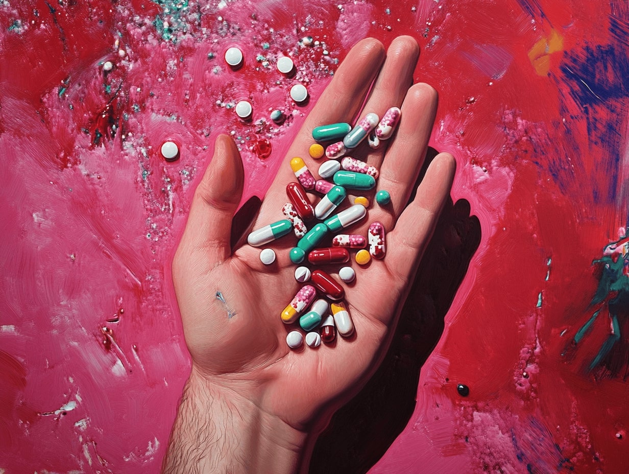 Hand with pills