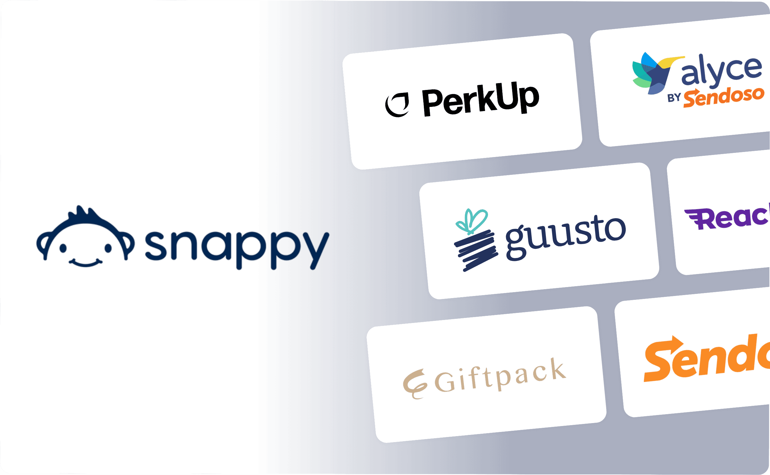 Snappy alternatives that include PerkUp, Alyce by Sendoso, Guusto, Reachdesk, Giftpack, and Sendoso.