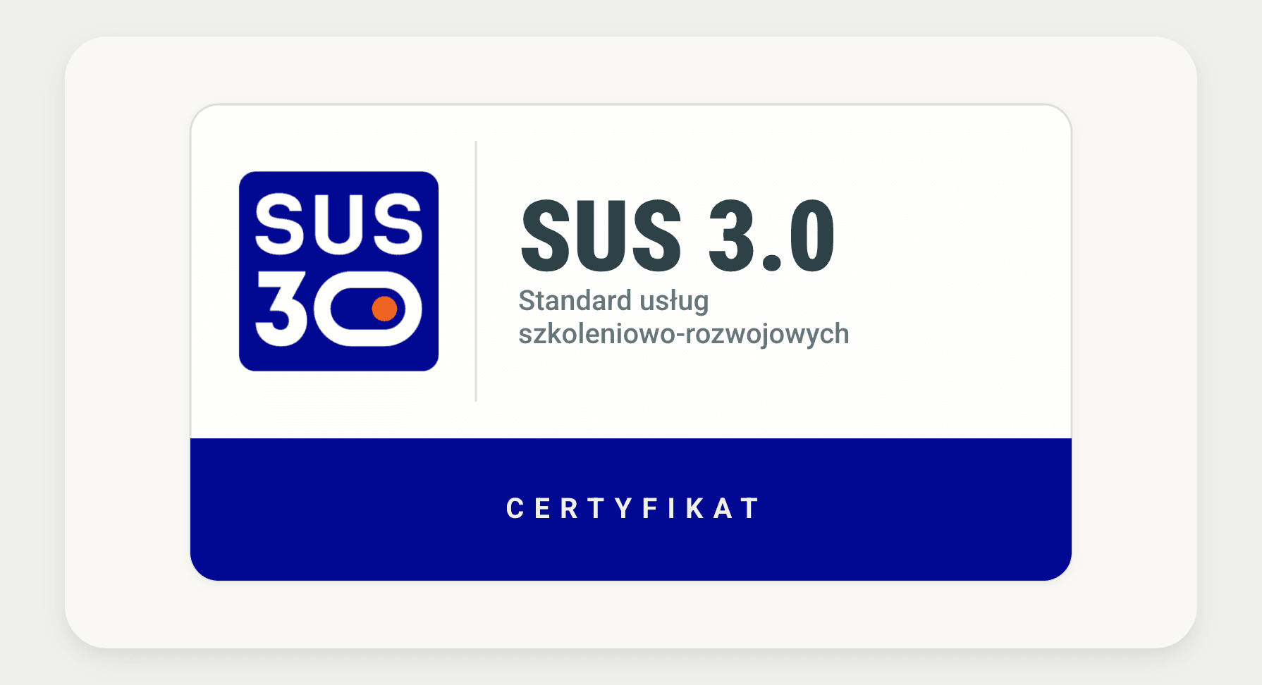 WeAreFuture z certyfikatem SUS 3.0 - Standard Usług Szkoleniowo-Rozwojowych