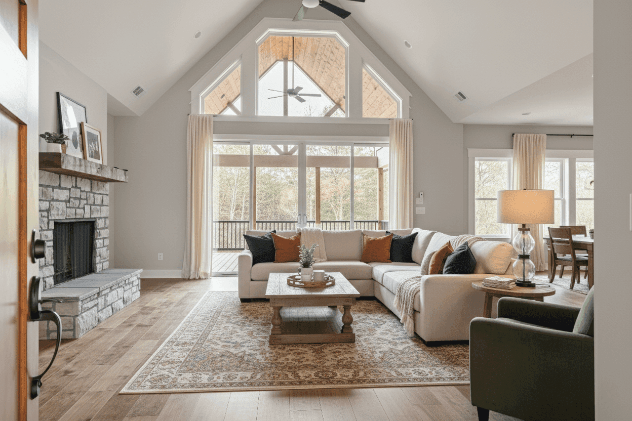 Custom Bathroom with walk-in shower and double vanity in GA,TN,NC, and SC