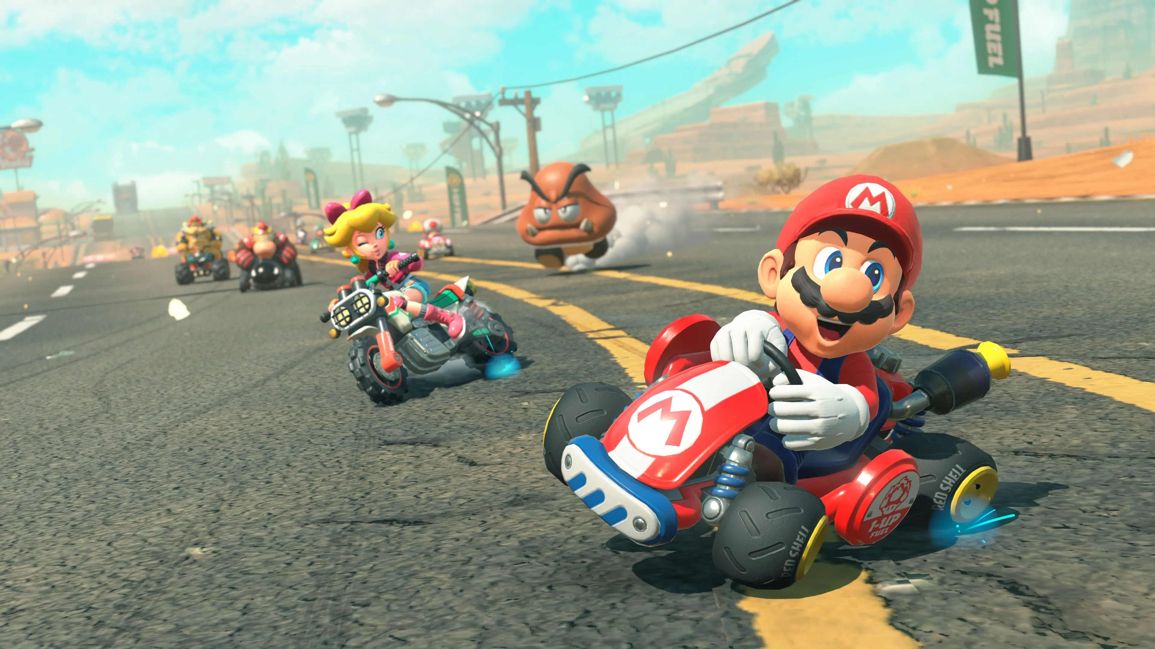 Mario Kart World banner art