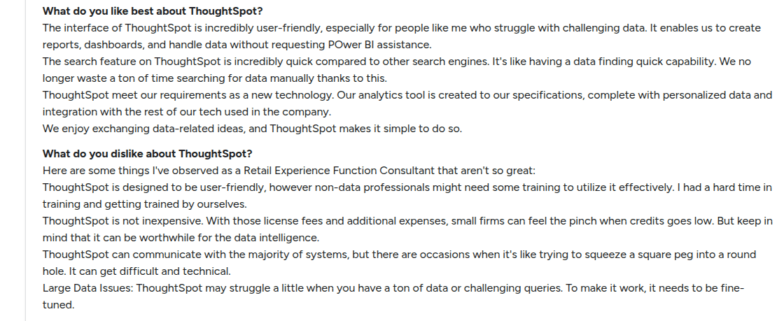 ThoughtSpot Reviews