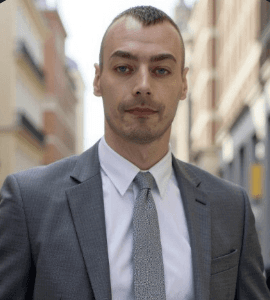 Side portrait of a man