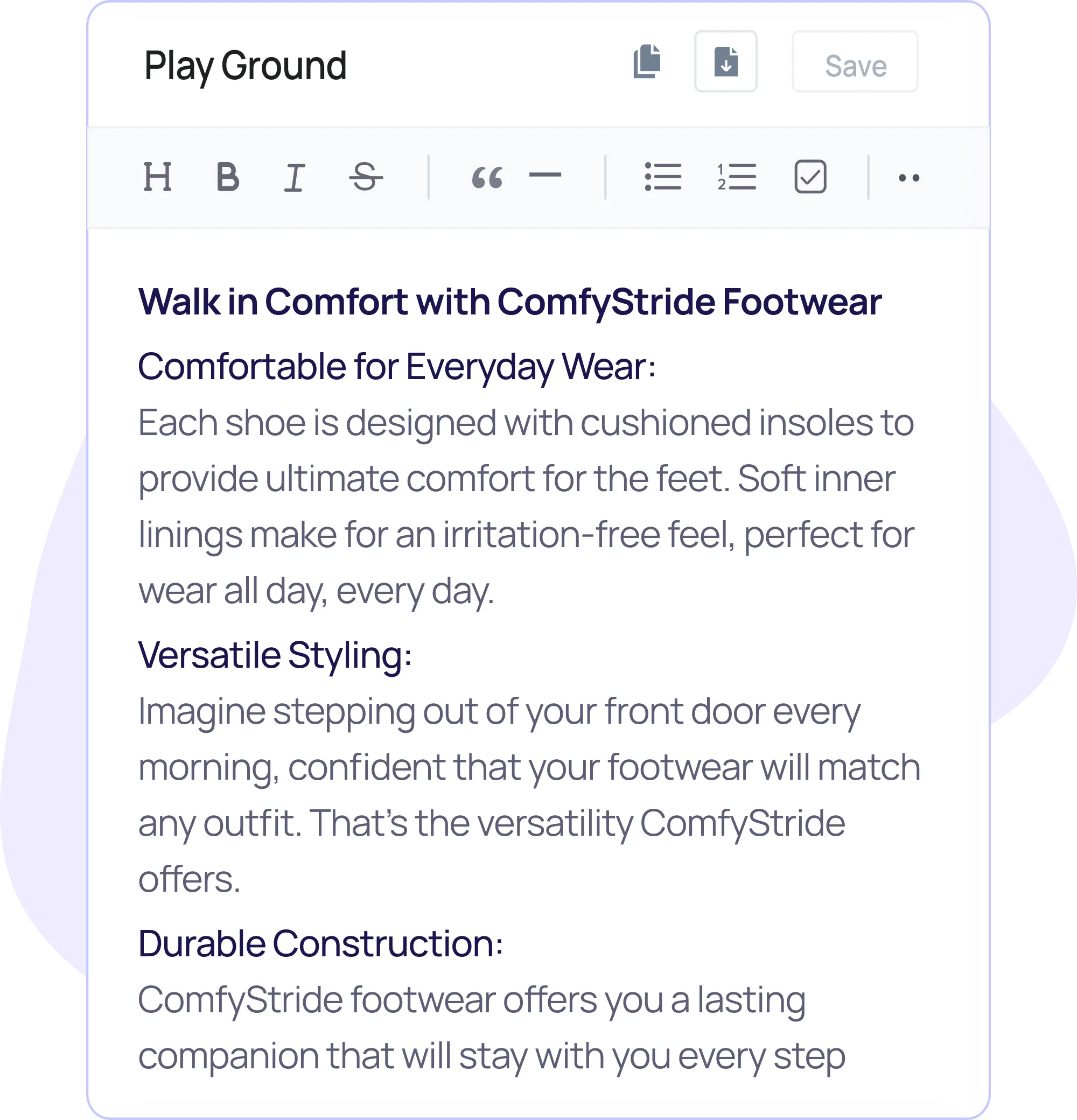 Product Description Generator Step - 3
