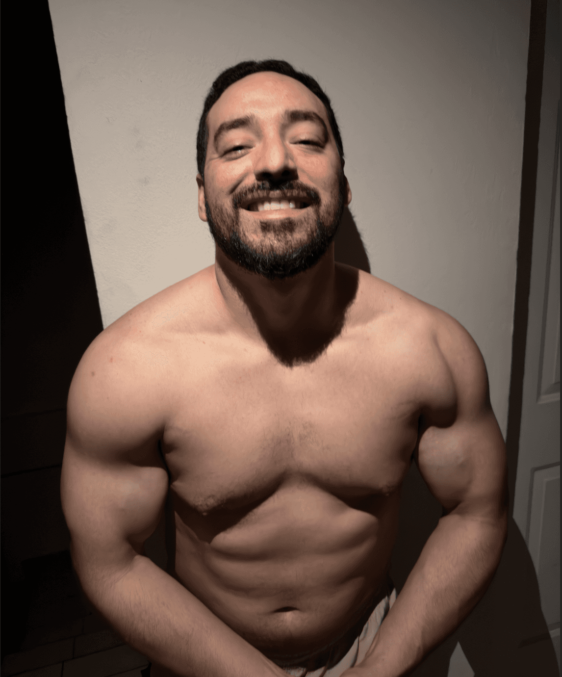 Athlete winning a race