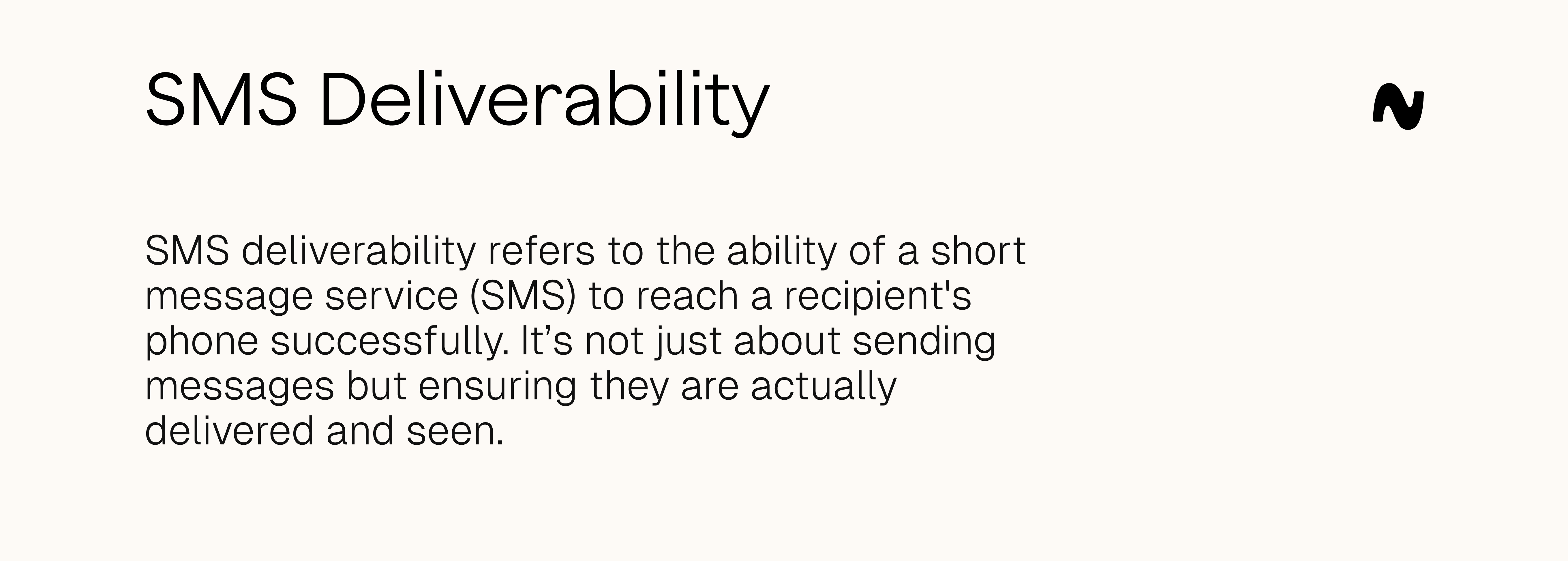 SMS deliverabilty definition 