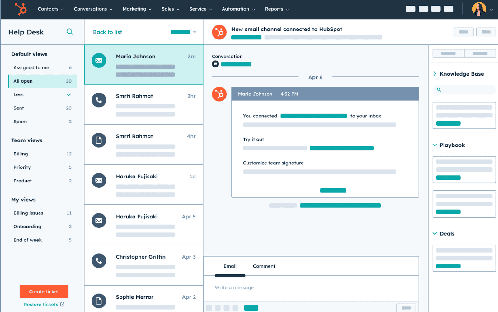 Hubspot workingspace&nbsp;