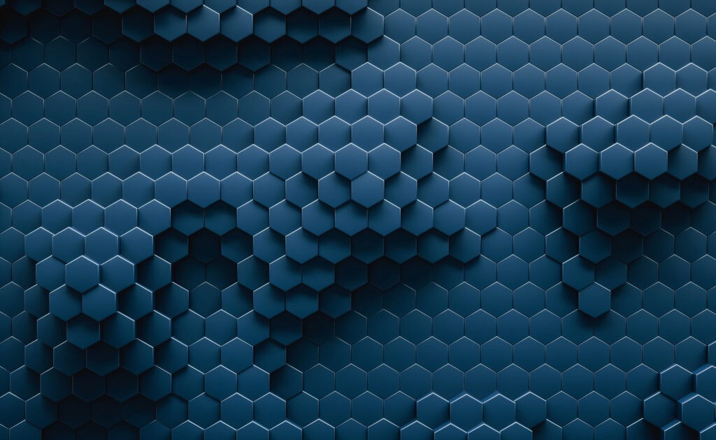 Geometric hexagonal abstract background.