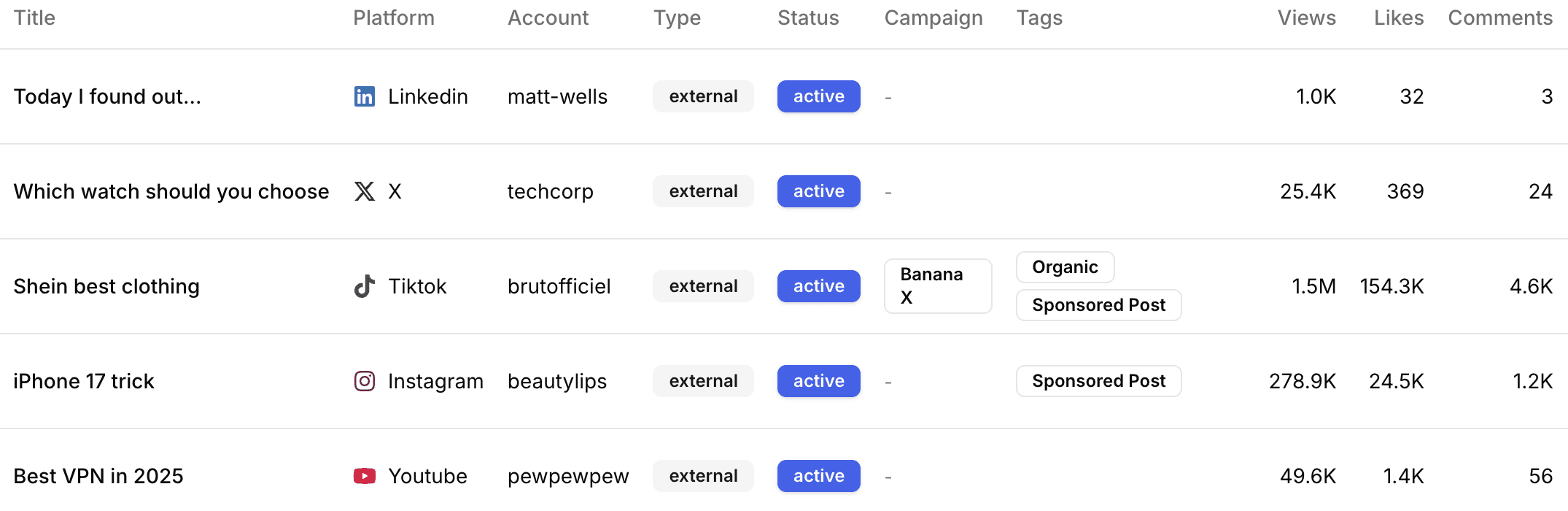 An image of Freelio's project ui