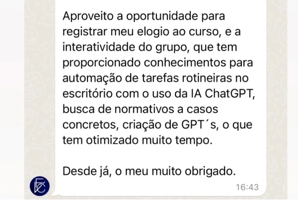 Depoimento de aluno 12