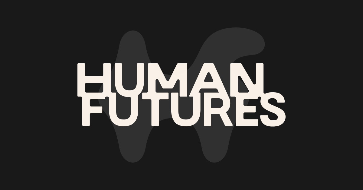 Human Futures website homepage built with Framer