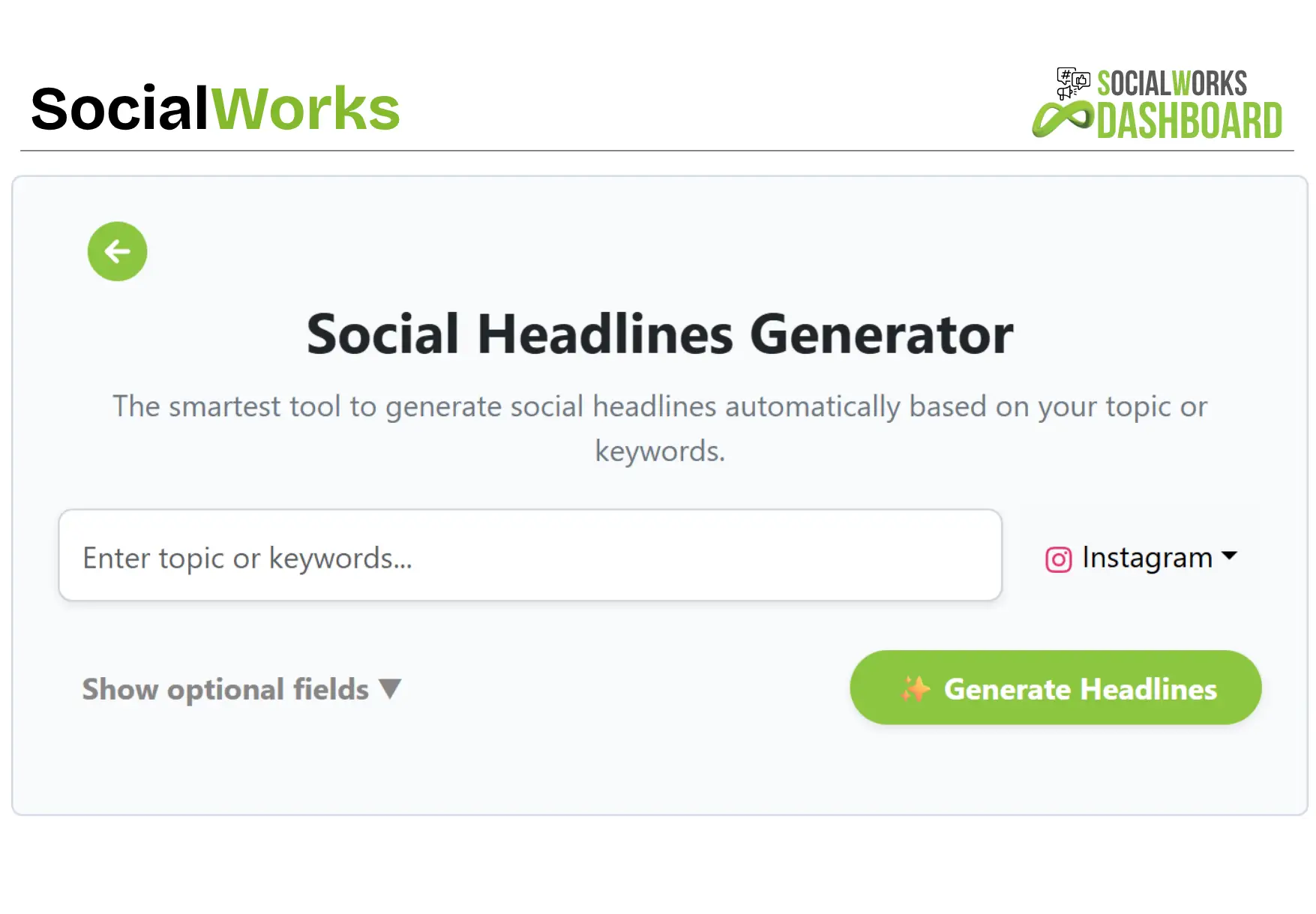 Social Headlines Generator