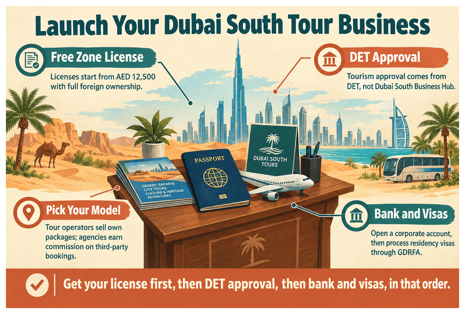 Infographic: How to Set Up a Travel and Tour Operator Business in Dubai South