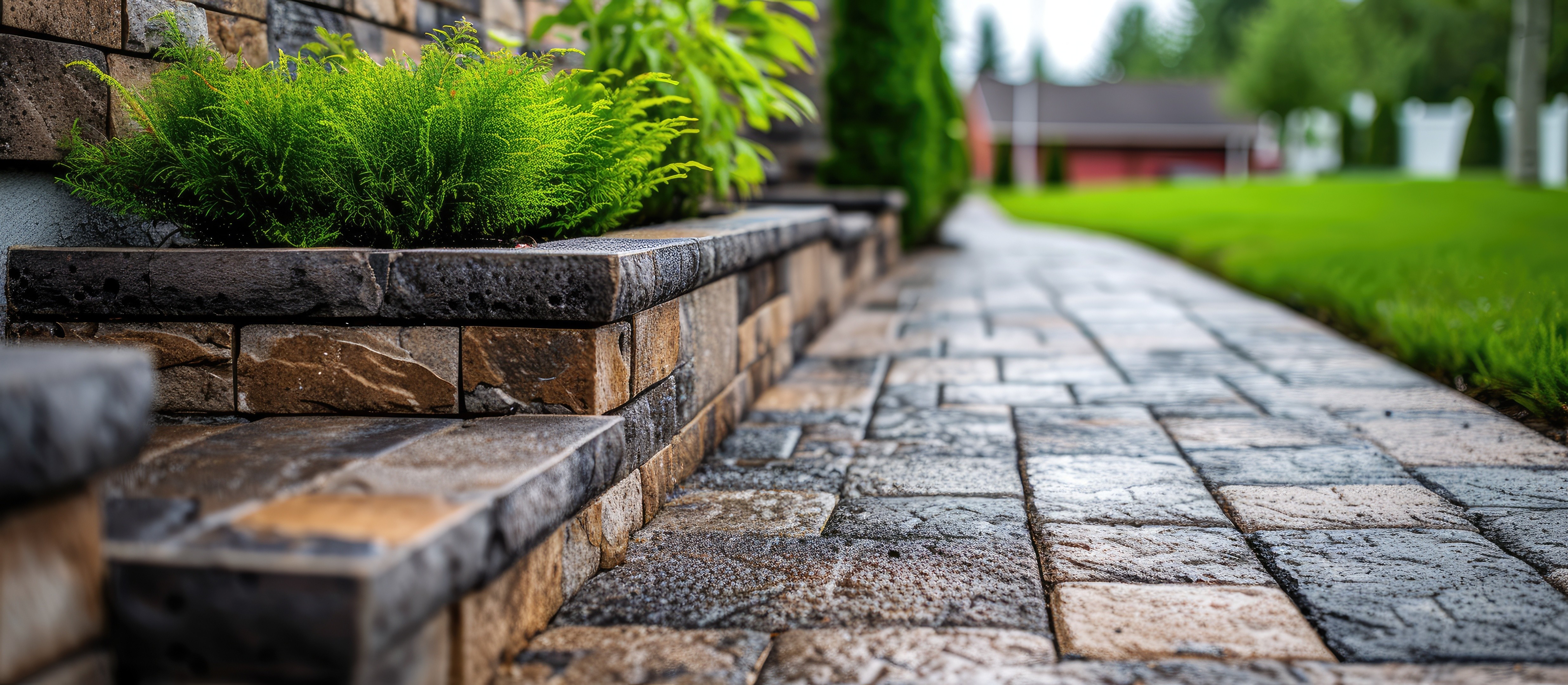 Hardscape patio and retaining wall construction Orlando FL