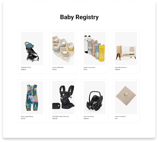 Baby Registry Example