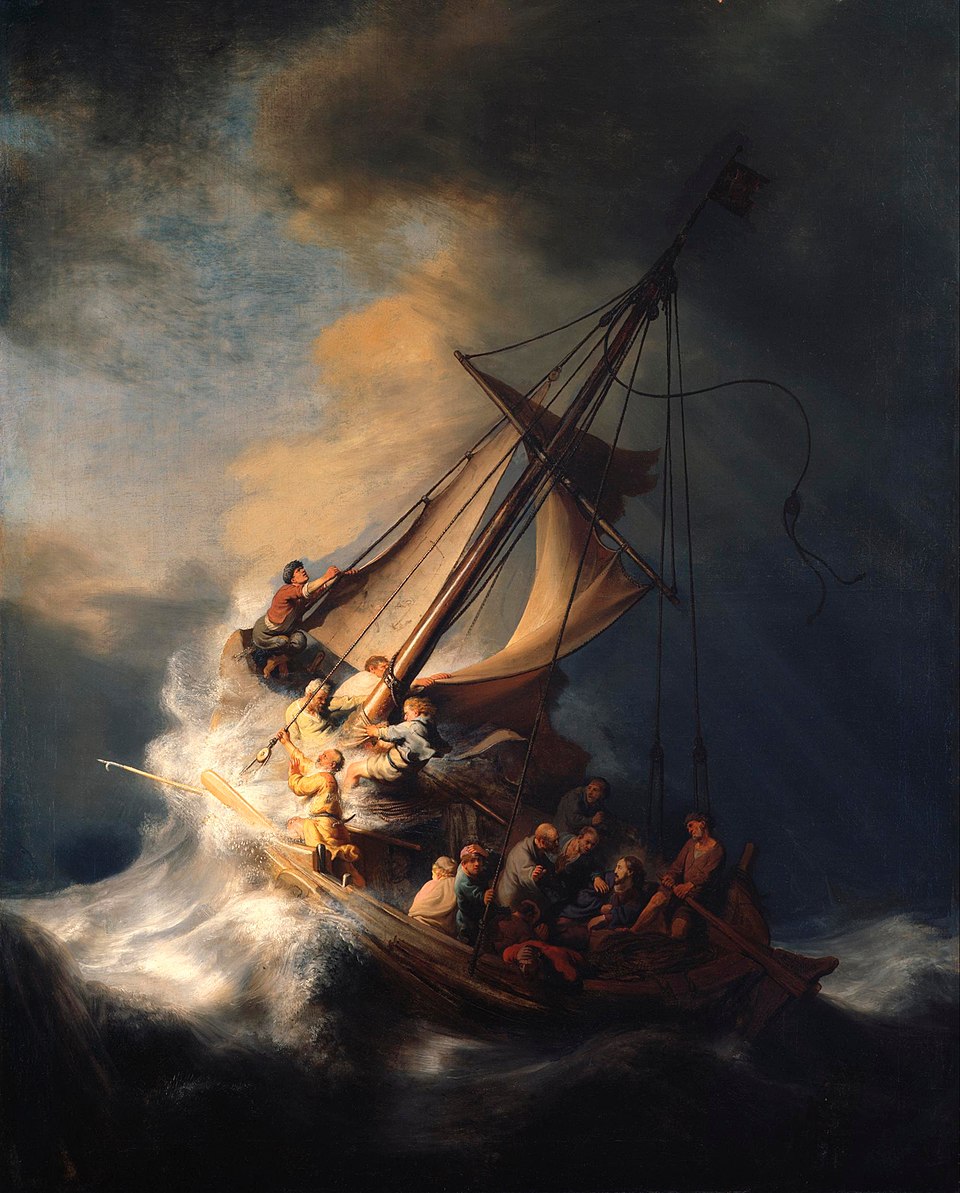 Christ in the Storm on the Lake of Galilee by Rembrandt.