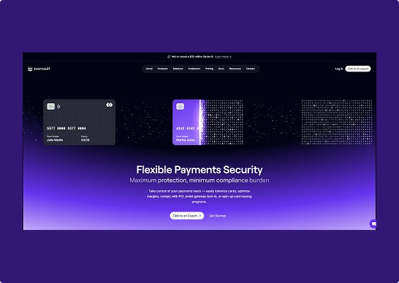 Interactive SaaS website hero section featuring a product dashboard, video preview, and AI-powered sales platform interface.