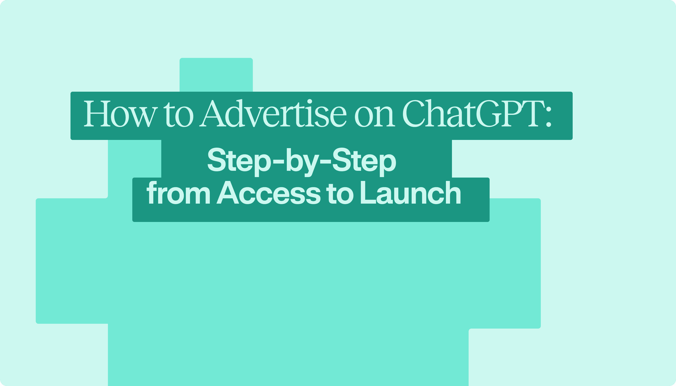 Header with the title how to adervtise on chatgpt