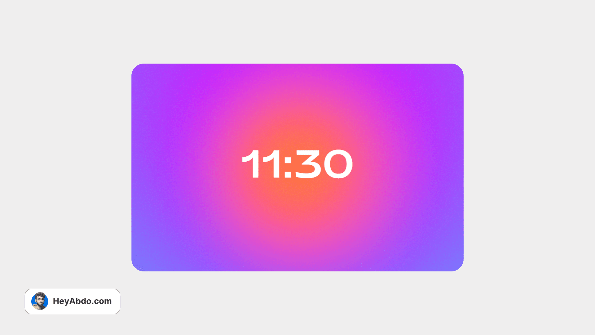 Aura Free Notion Clock Widget