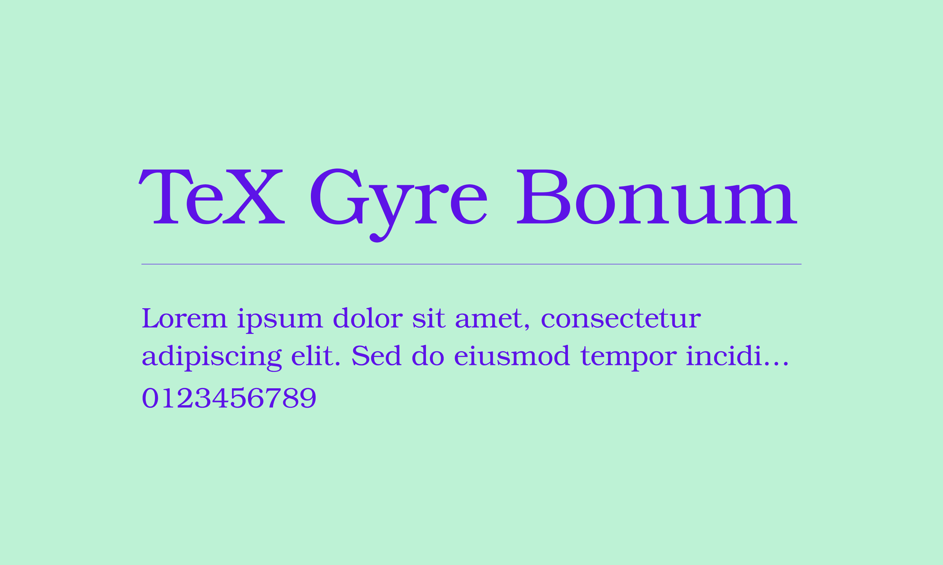 TeX Gyre Bonum