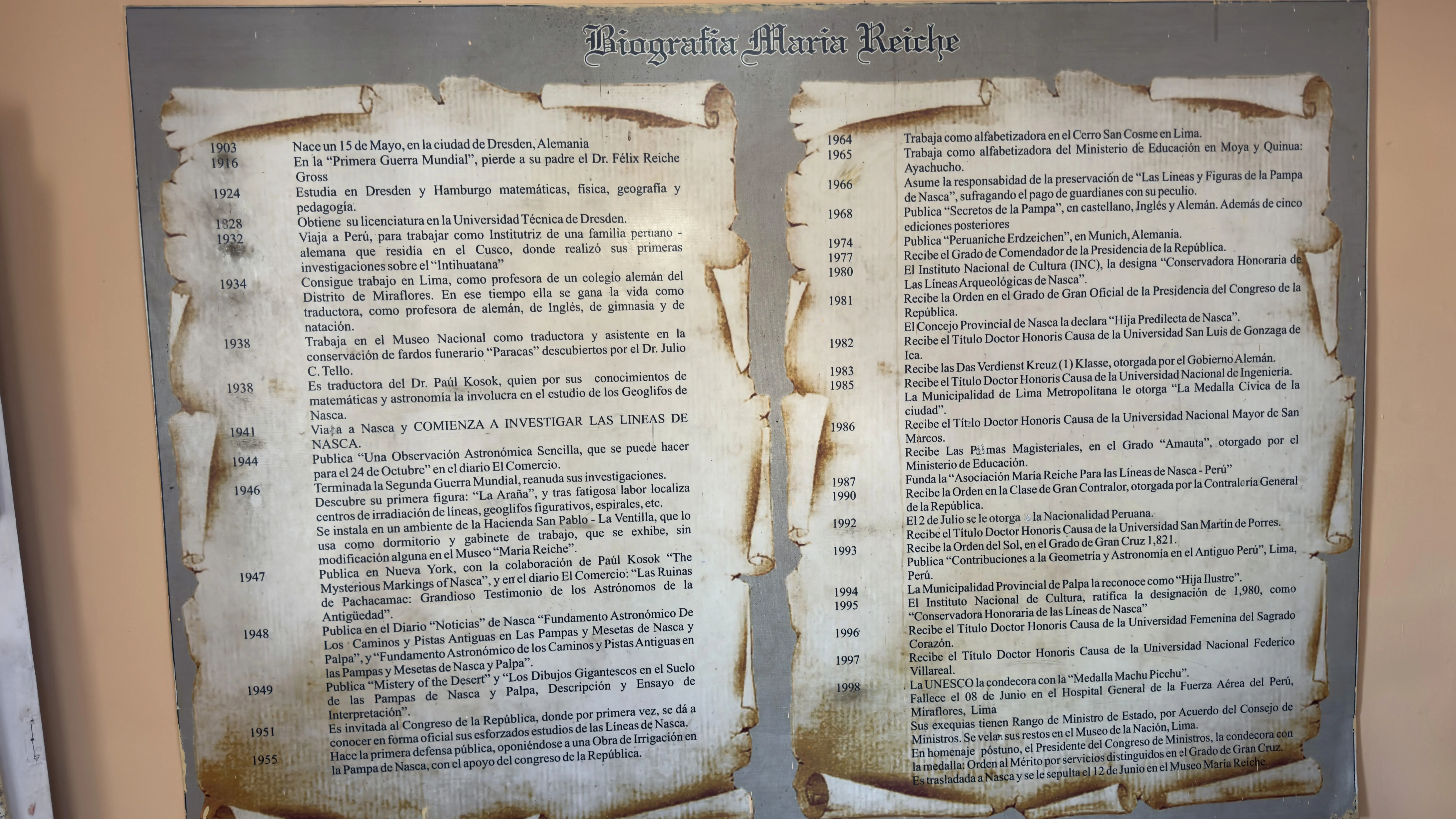 Photo of Maria Reiche's biography