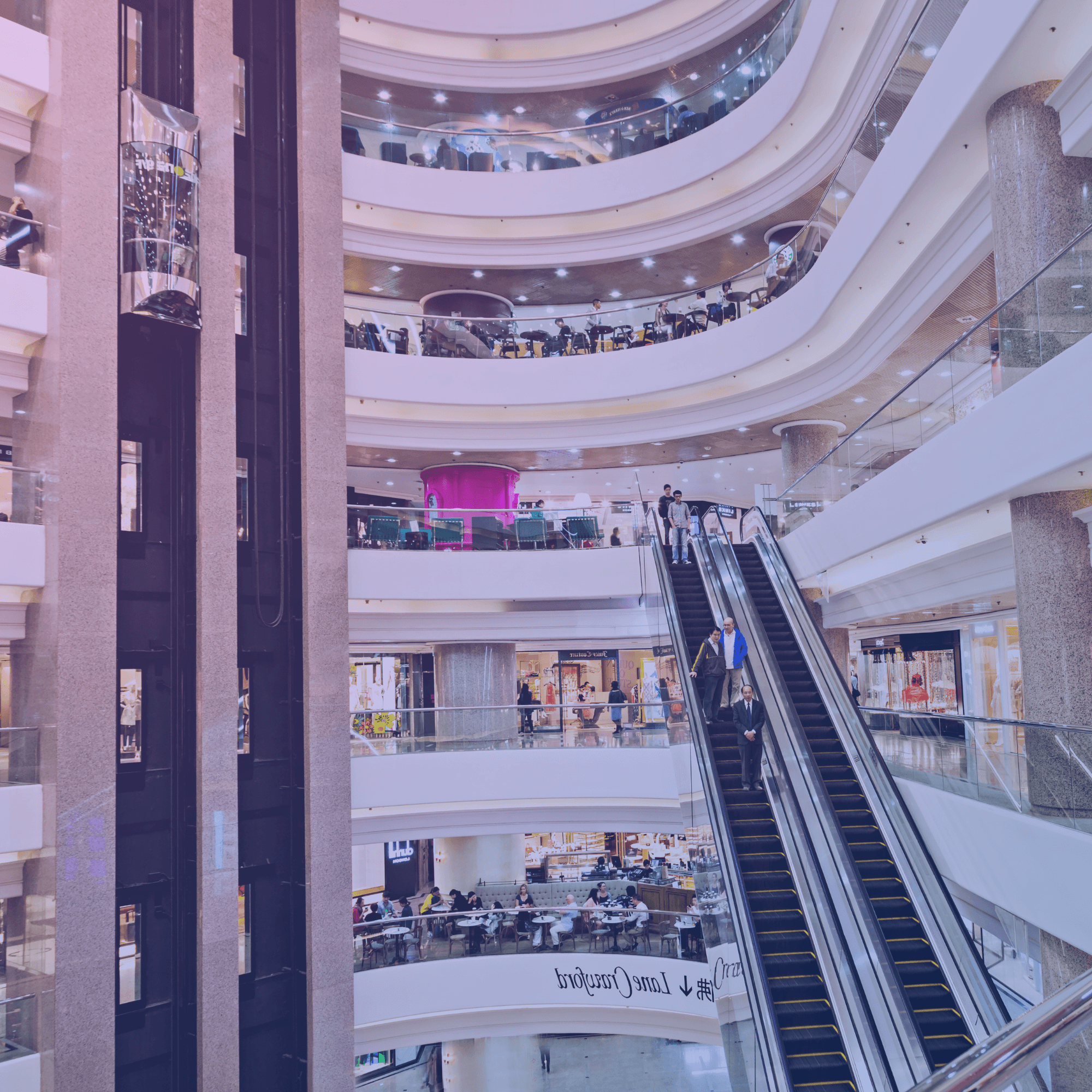 dark line install shopping mall