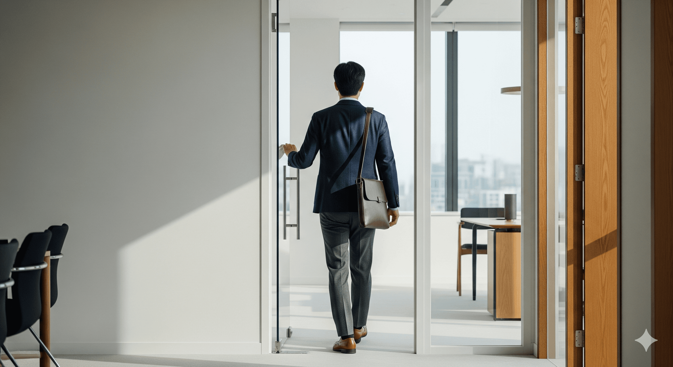 프리랜서가 커넥트세무회계 상담을 진행하기 위해 방문하는 모습