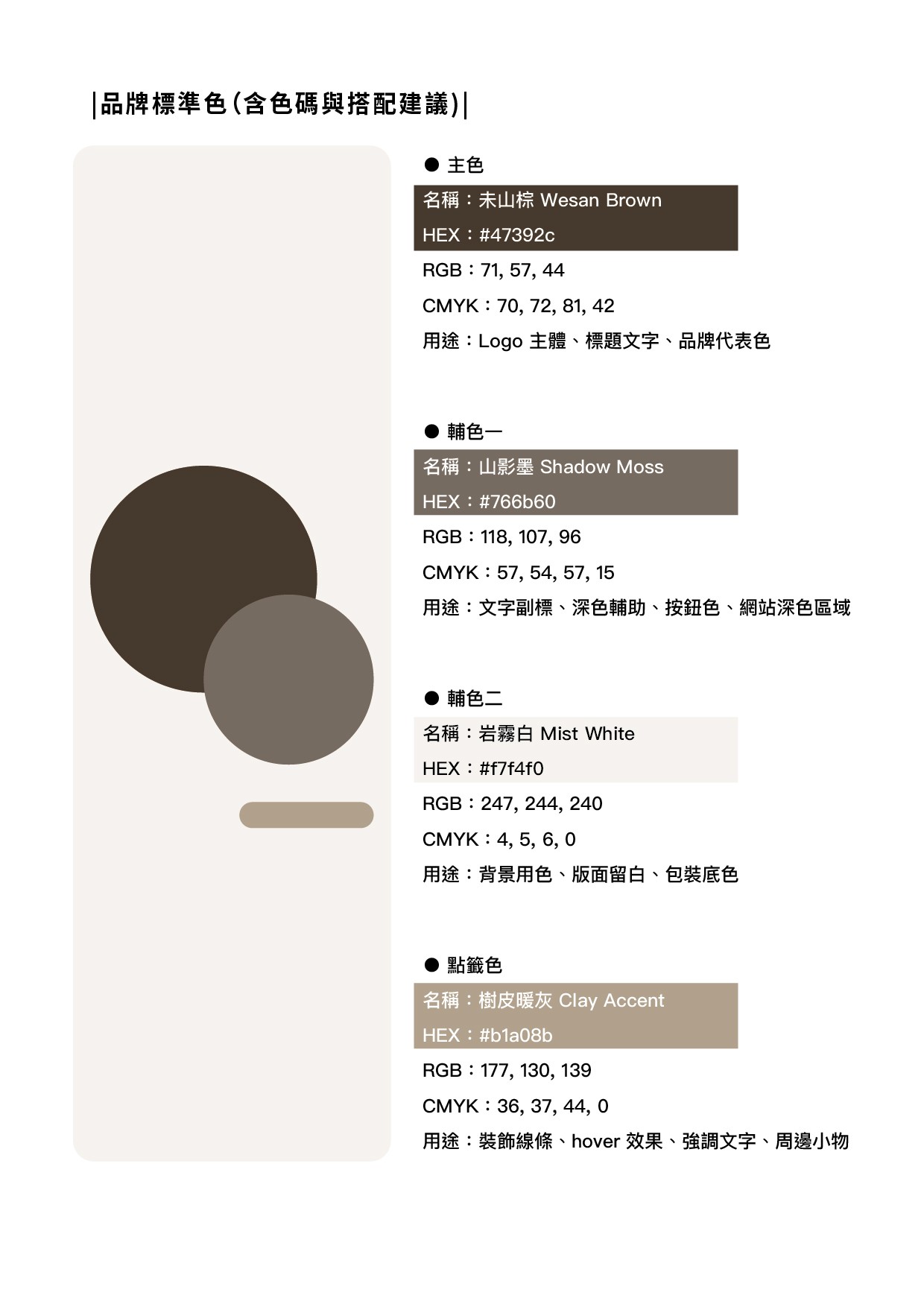 末山設計所品牌識別設計｜配色