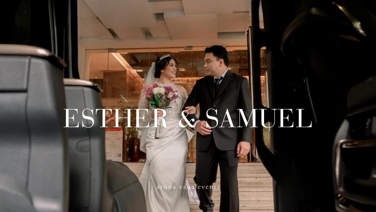 Real wedding Esther & Samuel di Aruna Vana Events, venue pernikahan Jakarta Selatan