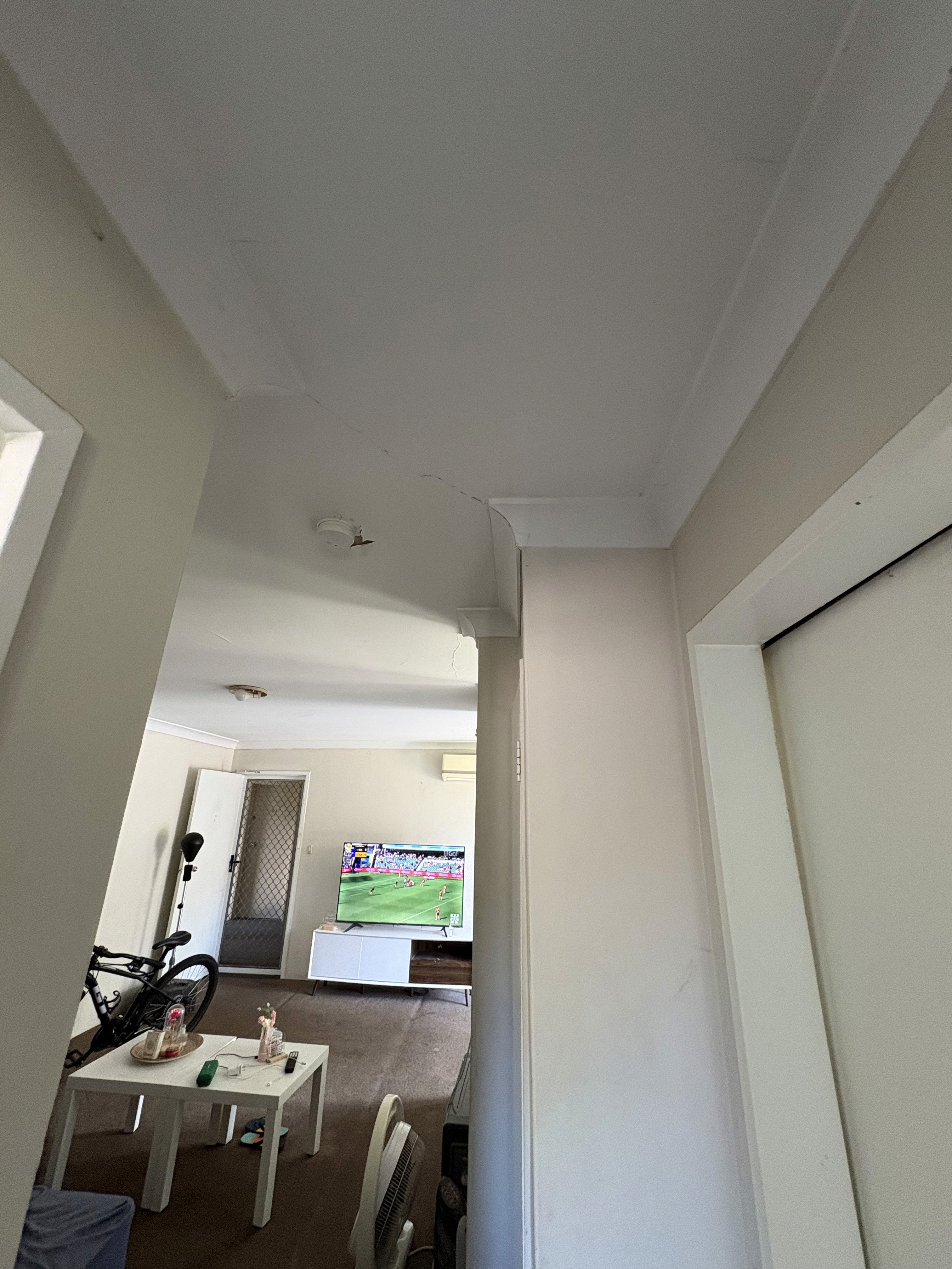 kitchen with door opened