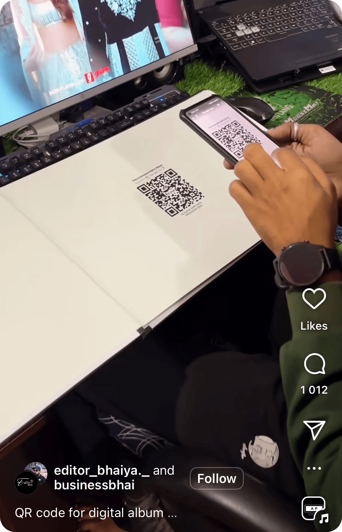 QR Code of digital album. Source: Instagram.com