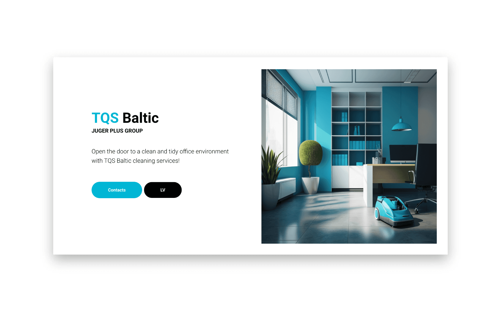 TQS Baltic landing page and brand identity design by ReachBeyond