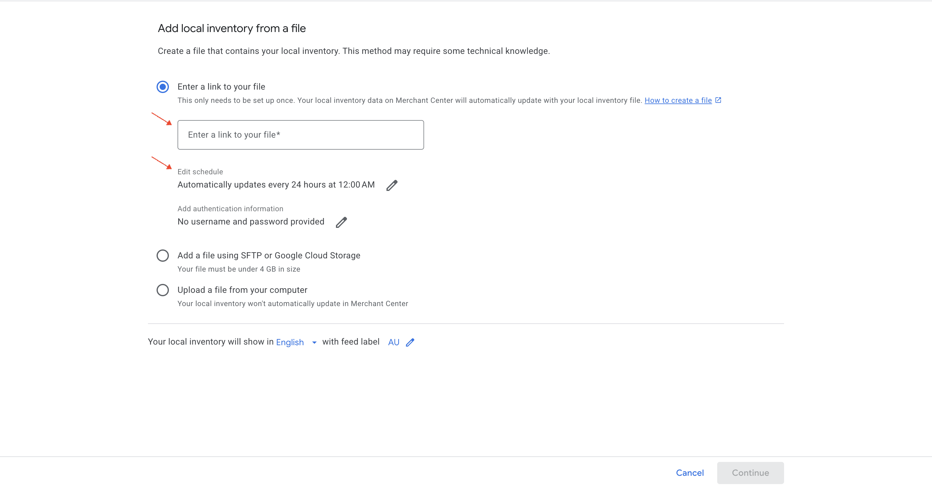 ministers.io - Google Merchant local inventory data feed update Odoo