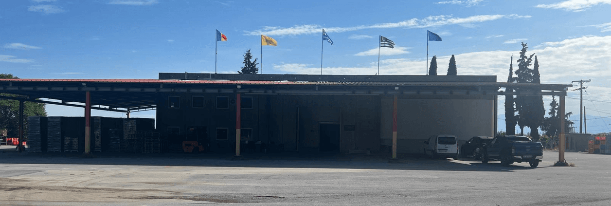 Gabriela Fruit logistics center in Greece with refrigerated truck loading dock