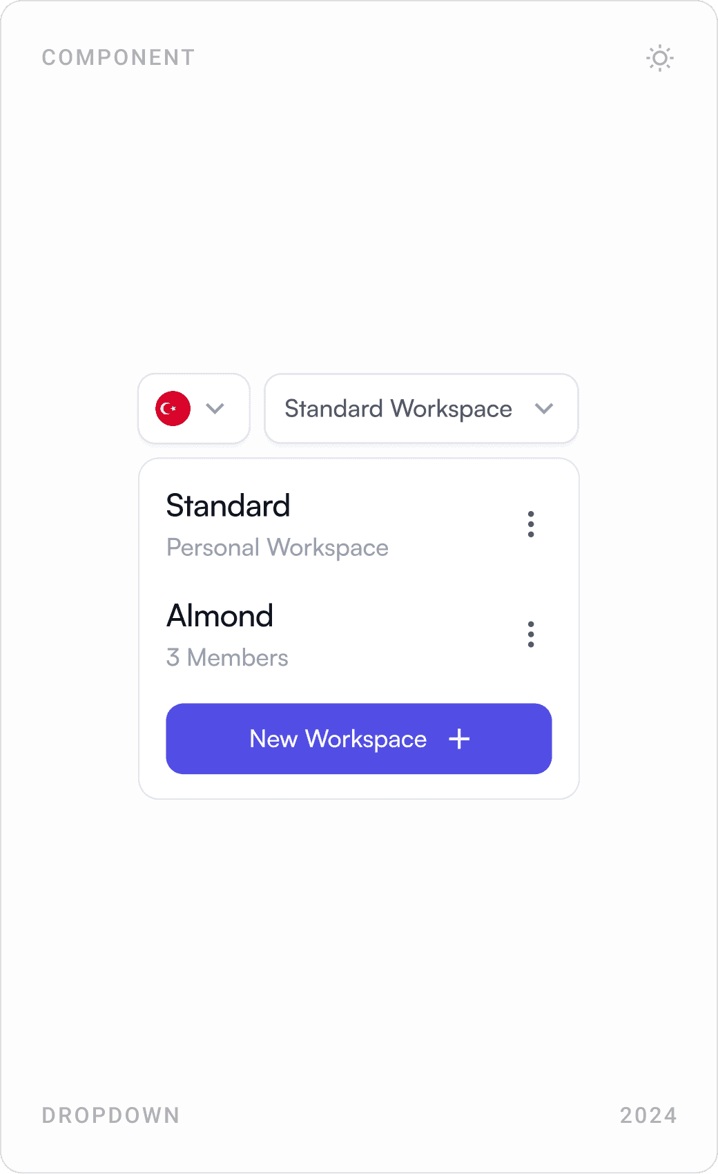 Modern Workspace Management Interface Design