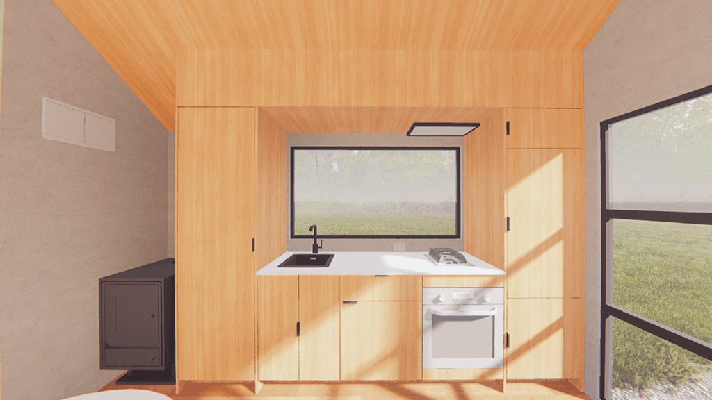 12x20Tiny House Kitchen