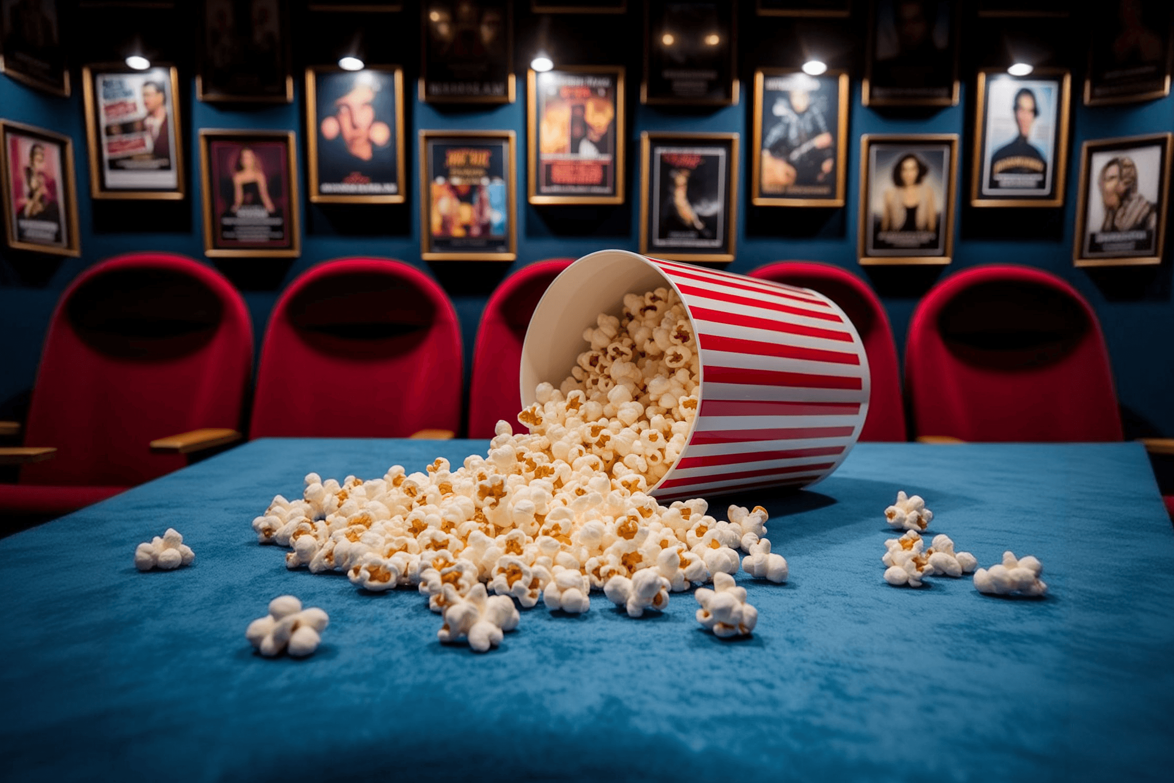Lore generating a cinematic popcorn video — 84% progress