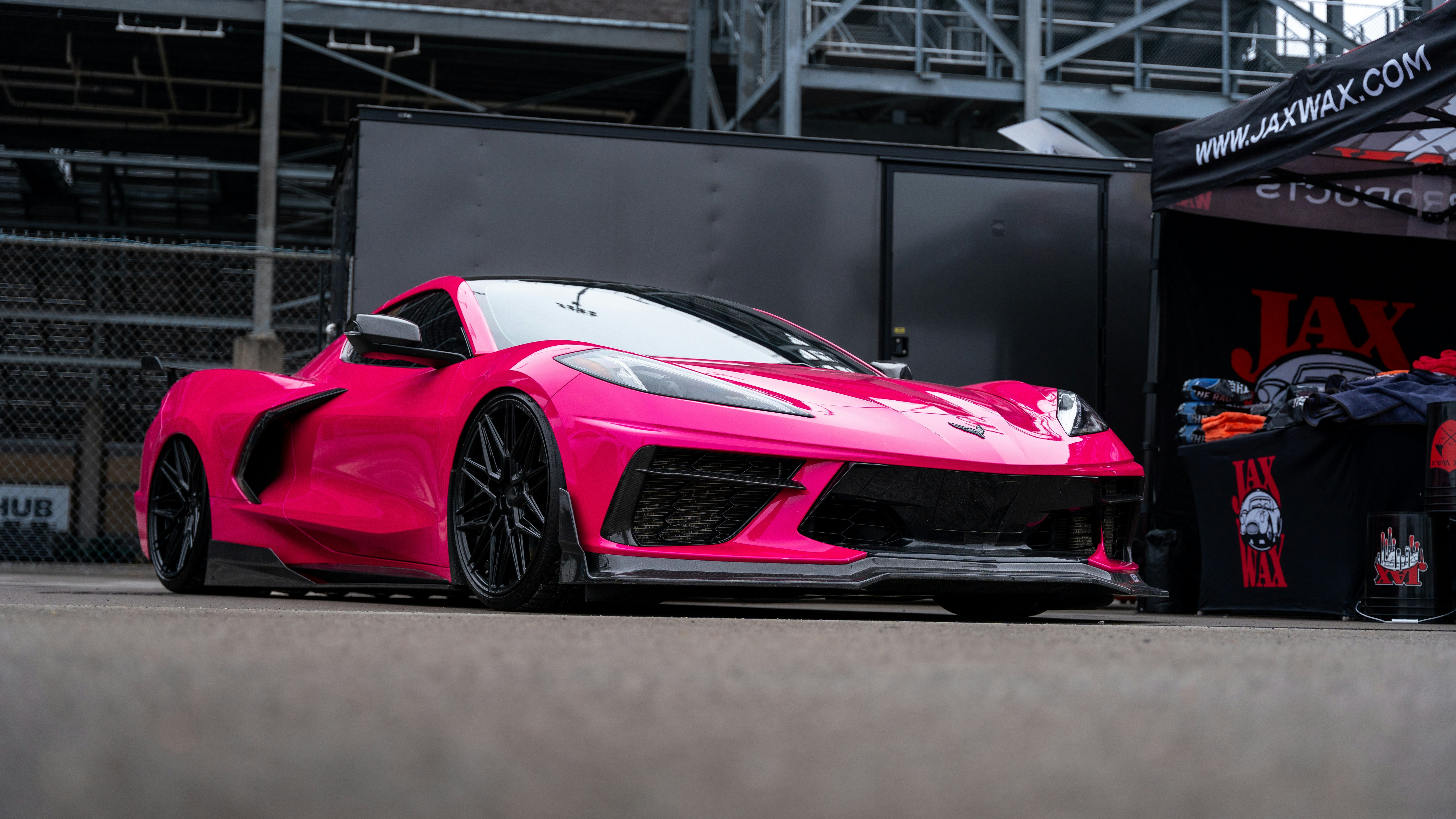 Corvette auf Rennstrecke