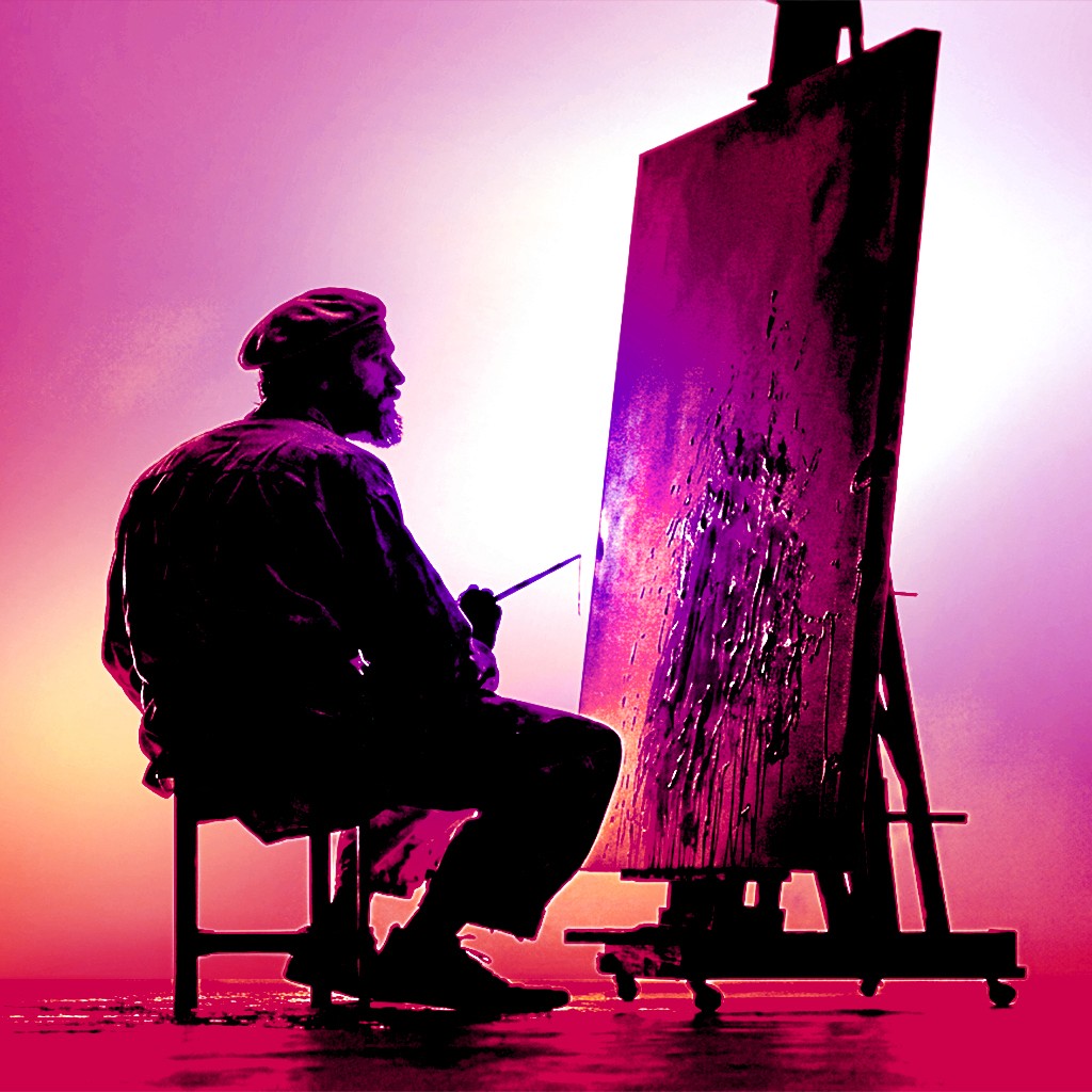 Man pointing an aim