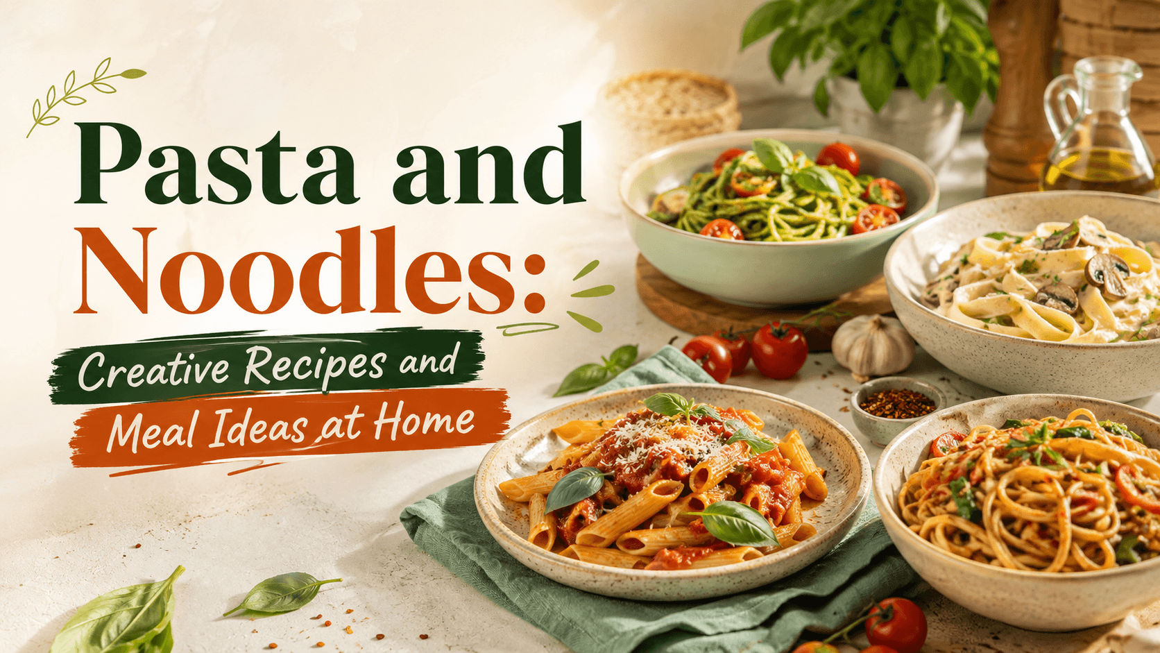 Pasta and Noodles: Creative Recipes and Meal Ideas at Home